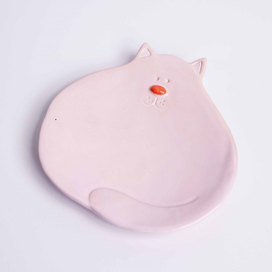 talerzyk kot różowy